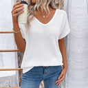 Chic Women's V-Neck Knit Blouse