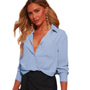 Chic Women's Loose-Fit V-Neck Blouse