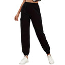 Women's Cargo Pants with Elastic Waist and Utility Pockets