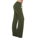 Women's Stylish Cargo Pants with Elastic Waistband