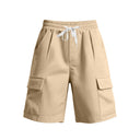 Stylish Women's Cargo Shorts with Elastic Waistband & Side Pockets