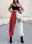Whimsical Snowman Design Women's Trousers