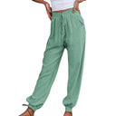 Women's Elastic Waist Casual Trousers