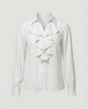 Chic Women's Blouse with Ruffled Sleeves