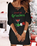 Unique Print Women's Christmas Dress - Effortless Style
