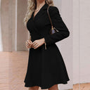 Chic Blazer Dress with Detachable Buttons for Women