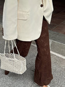 Chic Wide Lace Trousers for Women