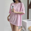Women's Stylish T-Shirt with Dropped Sleeves