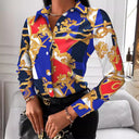 Chic Women's Blouse with Chain Design