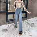 Stylish Women's High-Waisted Wide Jeans