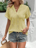 Stylish Women's Short Sleeve Blouse