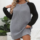 Chic Women's Knit Dress with Unique Sleeve Design