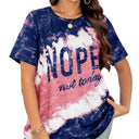 Artistic Tie-Dye Women's T-Shirt with Unique Print
