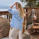 Stylish Oversized Long Sleeve Women's Blouse