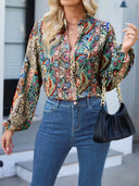 Chic Women's Printed Blouse - Fashion Forward Style