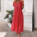 Floral Maxi Dress with Relaxed Waistline