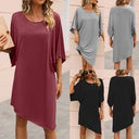 Chic Women's Oversized Tunic Dress with Side Slits