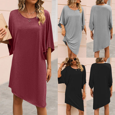 Chic Women's Oversized Tunic Dress with Side Slits