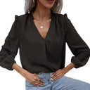 Chic Women's Blouse with Unique Sleeve Design