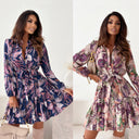 Floral Print Women's Short Sleeve Dress