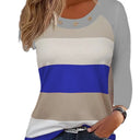 Trendy Women's Striped Cotton Shirt with Chic Button Accents