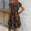 Chic Women's Patchwork Dress for Effortless Style