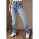 Chic High-Waisted Jeans with Stylish Button Closure