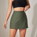 Chic Ladies Mini Skirt with Side Slits