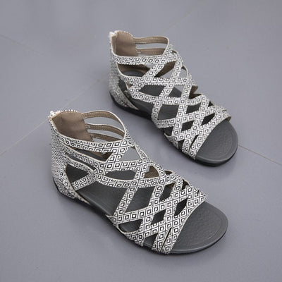 Women's Comfortable Strappy Sandals with Breathable Inserts and Fashionable Cut - Heidi Fashion