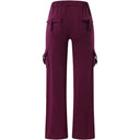 Women's Cargo Pocket Leisure Pants with Elastic Waistband