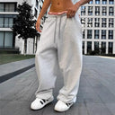Women's Relaxed Fit Leisure Pants with Elastic Waistband