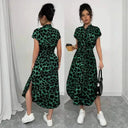 Animal Print Maxi Dress for Women