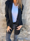 Chic Suede Women's Blazer