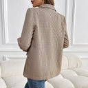 Chic Check Pattern Women's Blazer