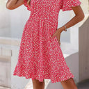 Flowing Summer Dress with Ruffled Hem for Women