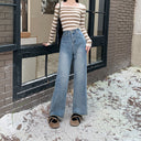 Stylish Women's High-Waisted Wide Jeans