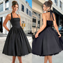 Off-Shoulder A-Line Cocktail Dress with Flared Skirt