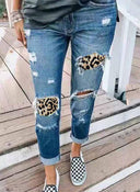 Stylish Women's Boyfriend Jeans with Unique Designs