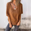 Chic Oversized Blouse with Elastic Waist