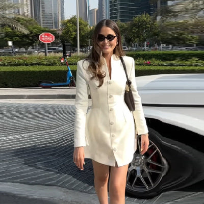 Women's Stylish Trench-Style Blazer