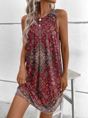 Floral Sleeveless Dress for Women