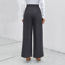 Chic Women's High-Waisted Palazzo Pants with Deep Pockets