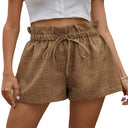 Women’s Linen Shorts with Drawstring Waistband