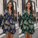 Stylish Women's Animal Print Short Sleeve Dress