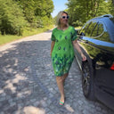 Floral Print Women's Dress with Unique Design