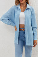 Chic Striped Long Sleeve Blouse for Women