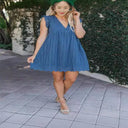 Romantic Ruffle Midi Dress for Women