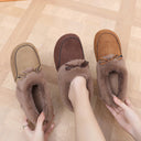 Women's Plush Collar Cozy Slippers