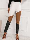 Chic Women's Faux Leather Trousers