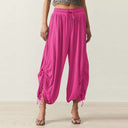 Chic Ruffle Detail Harem Trousers for Women